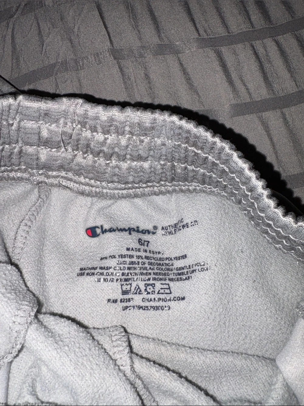 Champion Kids Gray Heather Jogger Sweatpants with Logo